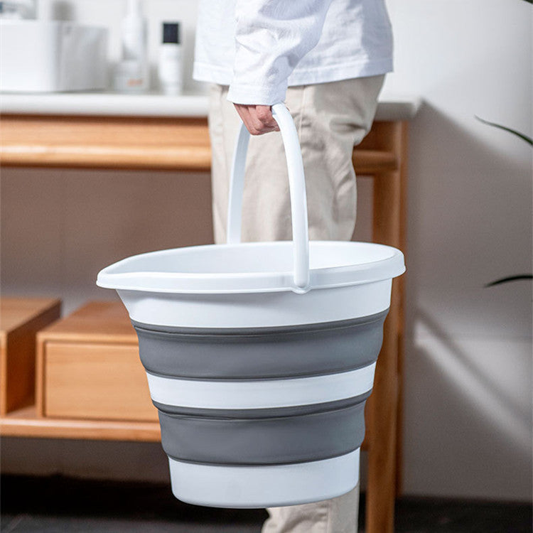Collapsible bucket Portable retractable plastic home portable thickened travel outdoor car wash bucket Fishing bucket